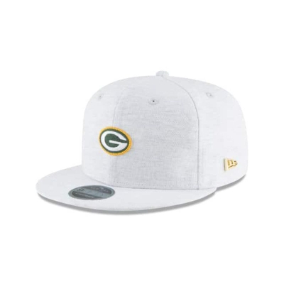 Grey Green Bay Packers Hat - New Era NFL Micro Stitch 9FIFTY Snapback Caps USA0867549